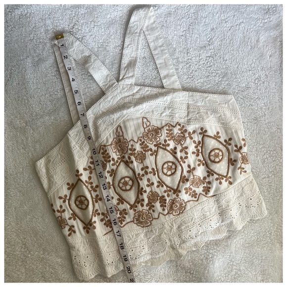 Anthropologie embroidered halter tank - Picture 4 of 13